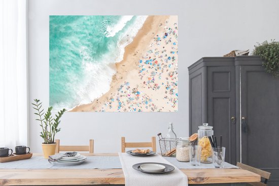 Poster Mer - Plage - Parasols - Eté - 160x120 cm XXL