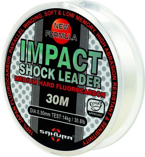Sakura Impact Shock Leader Flurocarbon 20 M Rood 0.800 mm (64.00 Lbss) van Sakura — afbeelding 4
