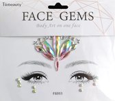 Festival Glitter - Face Jewels - Gezicht Sticker - Face Tattoo - Plak Diamantjes - Rond