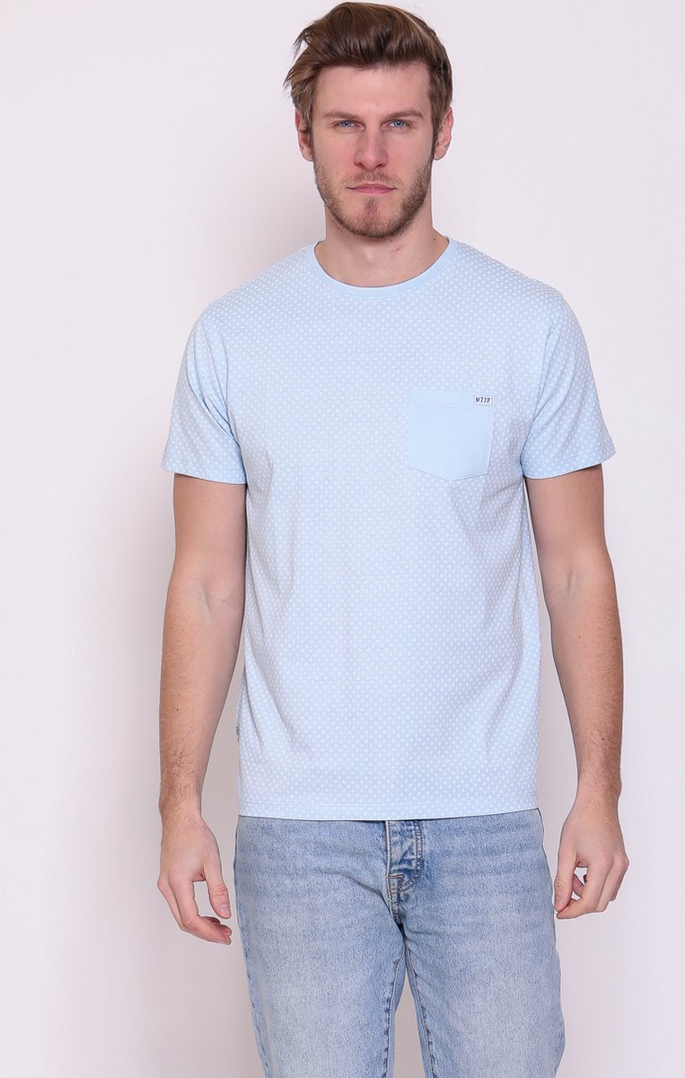 Mezaguz Heren T-Shirt Teebuano Sky Bleu Maat M