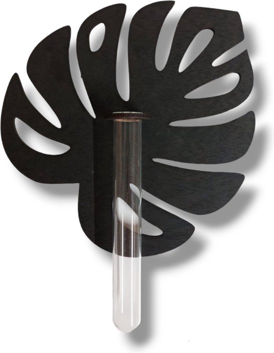 76%ANDERS Monstera medium stekstation zwart hout - met ophangsysteem | stek  station -... | bol