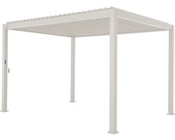 Mirador Classic Overkapping - 300 x 400 cm - Wit - Aluminium / Vrijstaande / Luxe overkapping - Tuinprieel / Carport / Veranda / Pergola