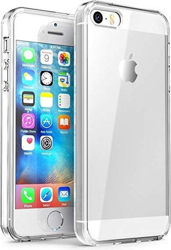Motiveren Bibliografie koper iphone 5 hoesje siliconen case en iphone se 2016 hoesje transparant en  apple iphone 5s... | bol.com