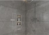 Shower & Design Inbouwdouchenis - betegelbaar - 31 x 62 cm - KLARA L 31 cm x H 62 cm x D 10 cm