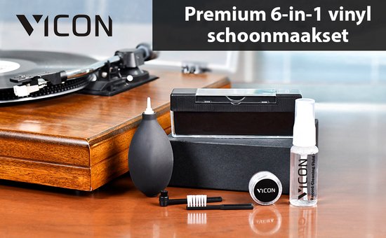 UKCOCO Ergonomische Schallplatten-reinigungsbürste 4-teiliges