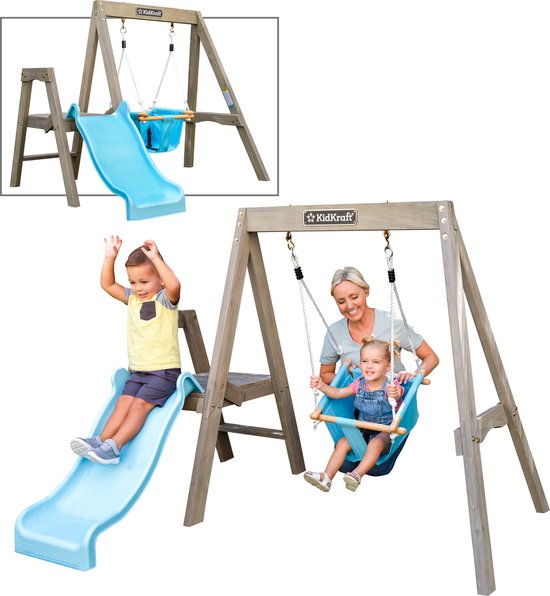 KidKraft First Play Wooden Swing Set bol