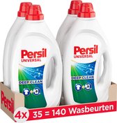 Persil Gel Universal - Détergent liquide - Witte - Pack économique - 4 x 35 lavages
