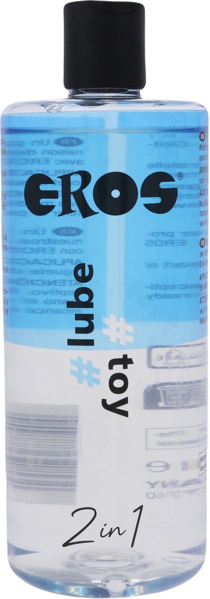 Goedkoopste Eros 2-in-1 lube en toy Glijmiddel op Waterbasis - 500 ml