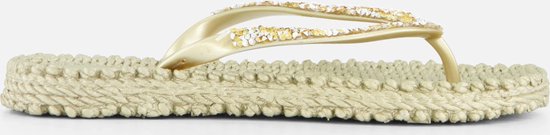 Ilse Jacobsen Slippers met grove glitter CHEERFUL03G - 780 Platin | Platin