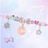 Sieraden- DIY Bedelarmband - Ketting doos Roze - creatief - kinderen - knutselen - doe-het-zelf - geschenkdoos - verjaardag - kerst - sinterklaas - cadeau