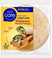 3x WeCare Lower Carb Volkoren Tortilla Wraps 4 x 40 gr