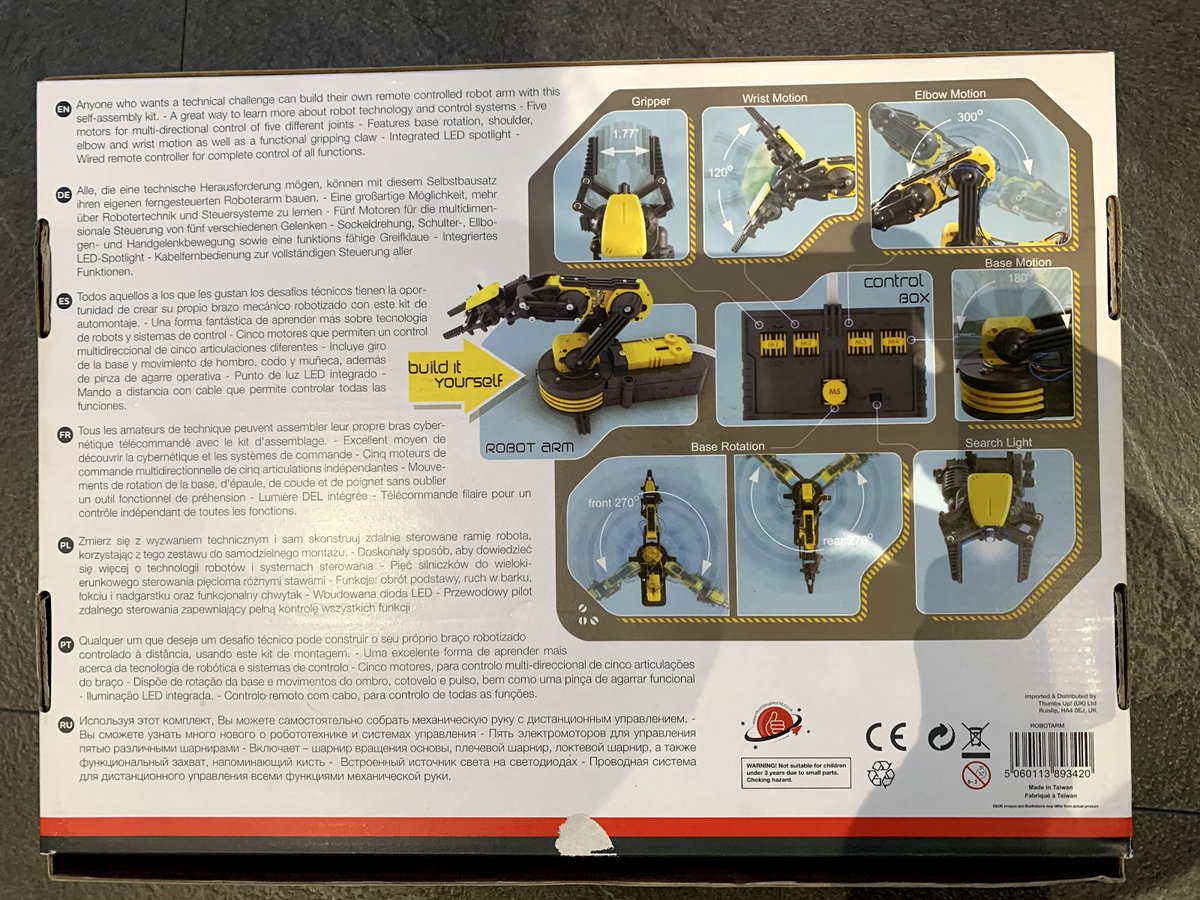 ThumbsUp! Robotarm - Construct & Create - Bouw je eigen gemotoriseerde ...