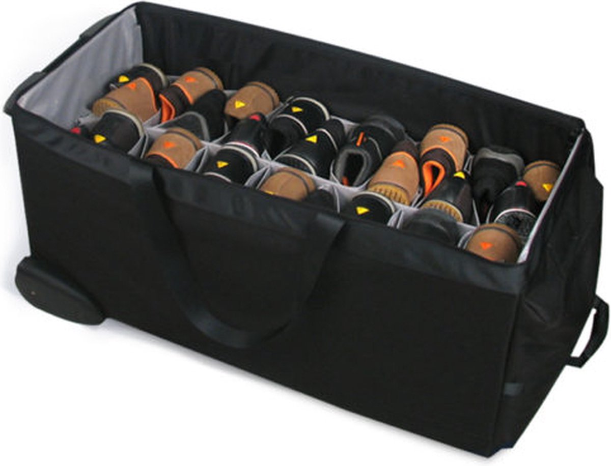 Schoenenkoffer - Schoenen opbergtas - Met uitwendige wielen - Waterbestendig - Tot 22 paar schoenen
