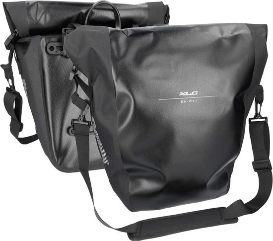 Ensemble de sacoches simples XLC - Porte-bagages arrière - Zwart - 2x 19,2 litres - Zwart - BA-W41
