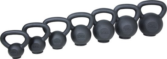 LMX90 Cast iron kettlebell (with rubber foot) (4 - 20kg) - Lifemaxx