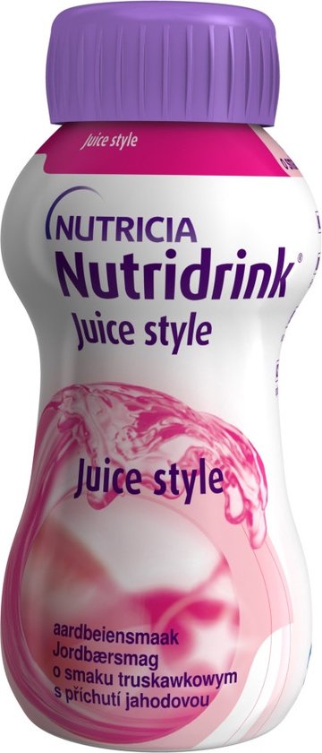 Nutridrink Juice style aardbei 200ml (4st)