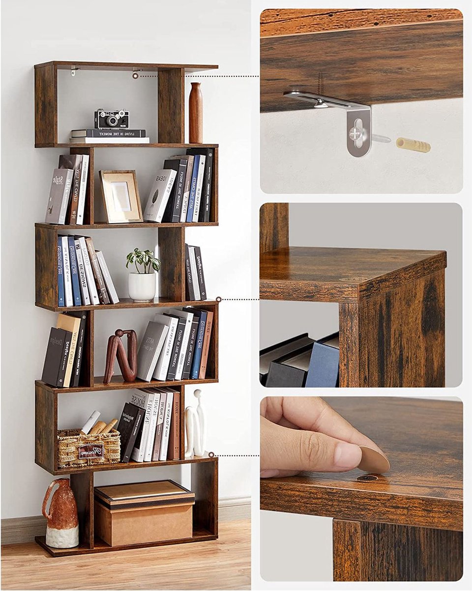 YGYQZ Roterende boekenkast, 2-traps grenenhout, hoekplank, boekenplank