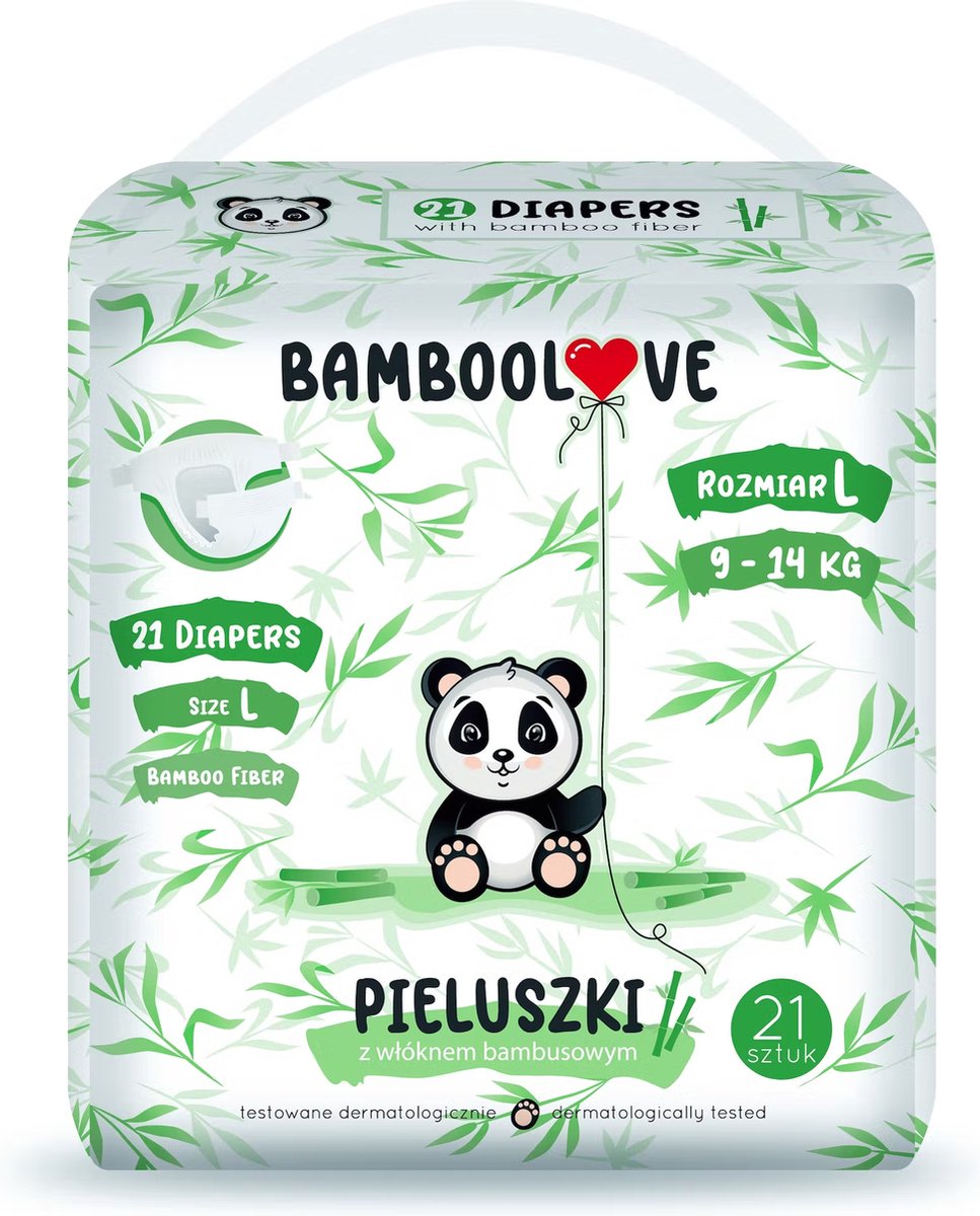 Bamboe luiers maat L - 2 pakken