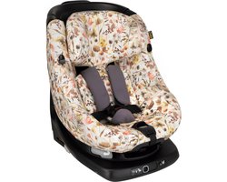 Autostoelhoes Geschikt voor Maxi Cosi AxissFix - Maxi Cosi Hoes Groep 0-1 - Zacht Katoen - Perfecte Pasvorm - Roze Bloemen