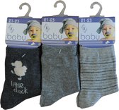 Baby / kinder sokjes duck - 19/20 - unisex - 90% katoen - naadloos - 12 PAAR - chaussettes socks