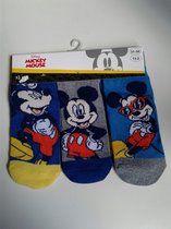 Mickey Mouse - sneakersokken - Mickey Mouse - 3 paar - jongens - maat 31/34