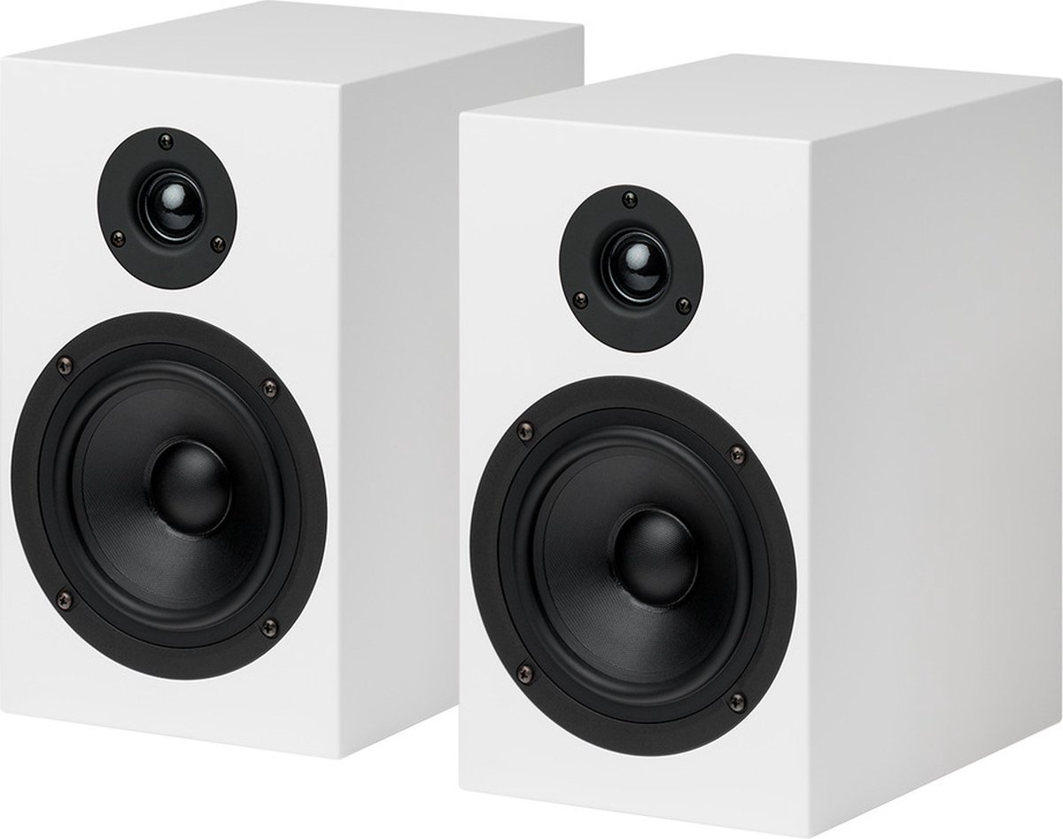 Pro-Ject Speaker Box 5 - Boekenplank Luidsprekers - Hifi speakers - Wit (per paar - 2 stuks)