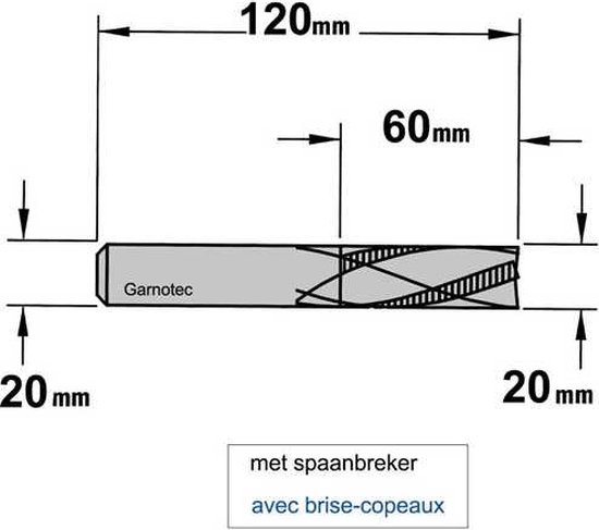 CMT Positieve spiraalfrees D=8x32mm L=80mm S=8mm Z3 HWM - 193.081.11 | , De complete