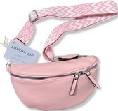 Lundholm heuptasje dames festival roze - bag strap tassenriem met schouderband voor tas - cadeau voor vriendin | Scandinavisch design - Velta serie