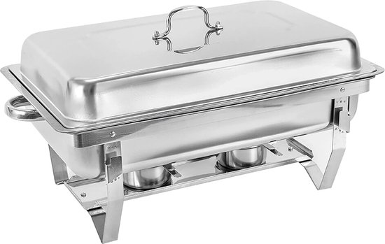 KitchenPrince Chafing Dish chrome 3 plateaux - chauffe-plats - garde les  aliments au