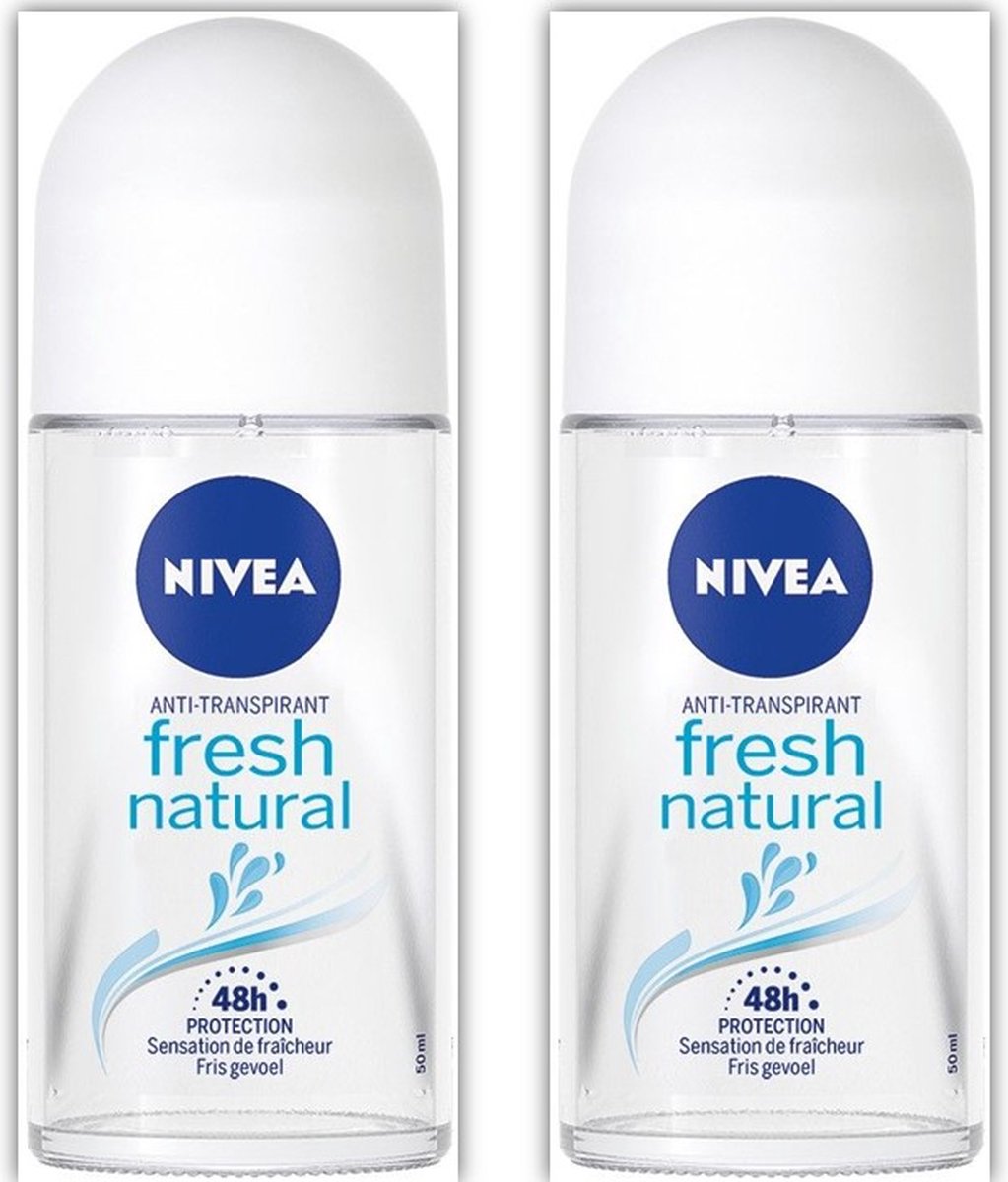 Goedkoopste NIVEA Deo Roller - Fresh Natural - 2 x 50 ml