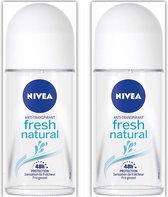 NIVEA Deo Roller - Fresh Natural - 2 x 50 ml