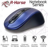 RF-2804B R-horse Wireless Mouse | 2.4 Ghz draadloos | Blue/Zwart
