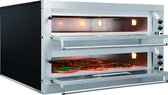 Pizza Oven Dubbel Elektrisch | 2 x 9 Pizza's Ã˜33cm | 400V | 24kW | 1310x1270x(H)760mm