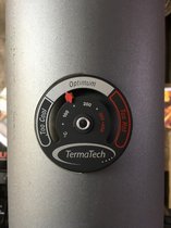 VuurZon kachelpijp thermometer - magnetisch rookgas thermometer- pijp thermometer - aluminium