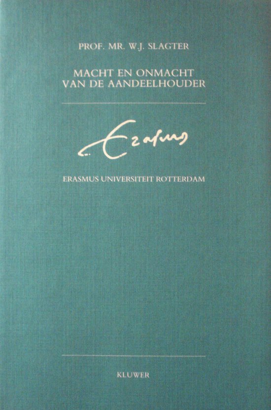 Macht en onmacht van de aandeelhouder - cover