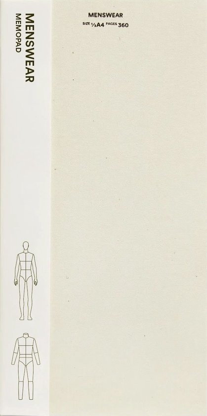Fashionary Menswear Memopad - cover