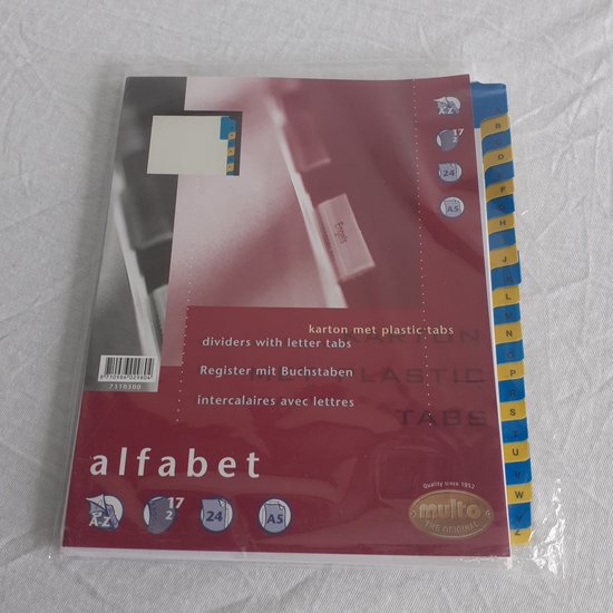 Tabblad Alfabet A5 Multo 17 rings AZ bol