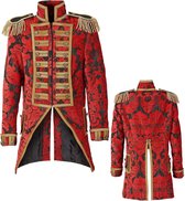 Widmann - Middeleeuwen & Renaissance Kostuum - Royale Frackjas Rood Vrouw - Rood - Medium - Halloween - Verkleedkleding
