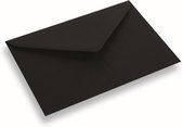 Gekleurde papieren envelop - Zwart - 120 x 180 - 100 stuks
