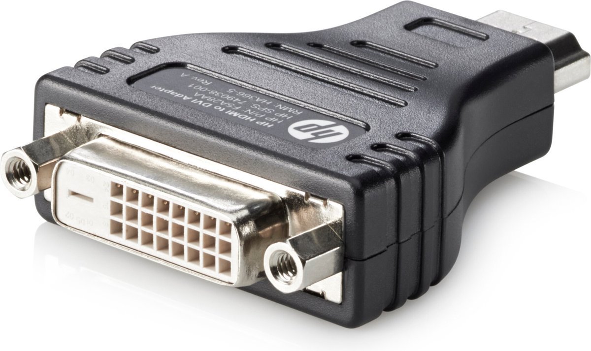 HP HDMI to DVI Adapter - Videoadapter - HDMI / DVI - DVI-D (V) naar HDMI (M) - voor Elite c1030; Mobile Thin Client mt22; Pro c640; ZBook Firefly 14 G7, 15 G7 - HP