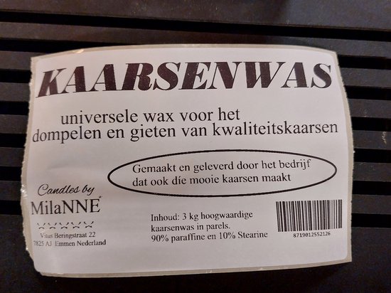 MIlaNNE, Universele kaarsenwas voor het zelf gieten of dompelen van