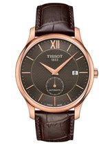Tissot Tradition T0634283606800 Horloge - Leer - Bruin - Ø 40 mm