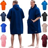 Belieff® Poncho voor dames en heren - Water- en wind afstotend - handzakken - Ademend materiaal - Navy blauw
