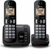 PANASONIC DECT telefoon zwart duo met antwoordapparaat