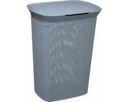 Kunststof wasmand met deksel 57 liter Five® - Blauw - Kunststof