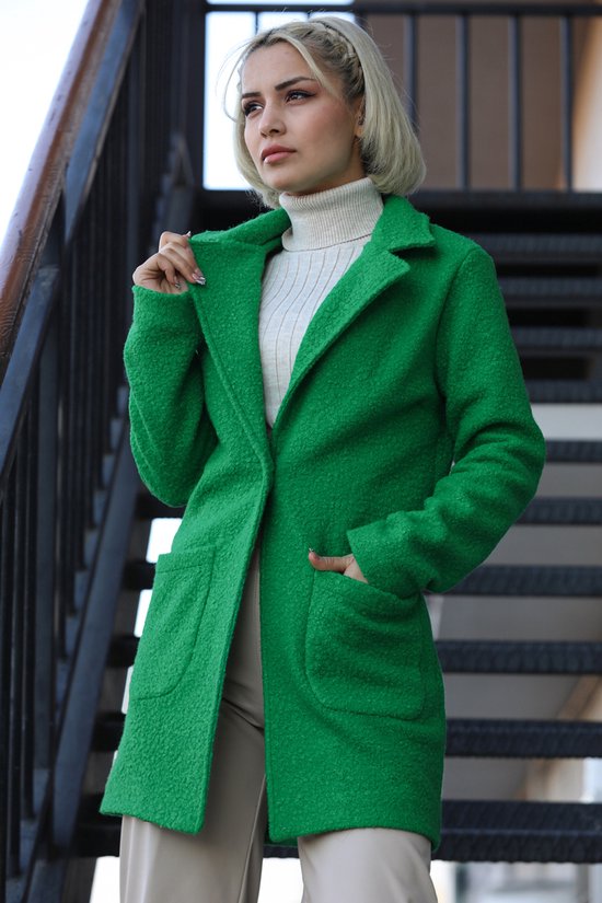 manteau court vert