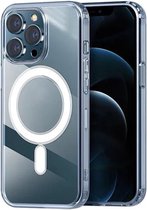 Waeyz - Transparant Magnetisch Hoesje Met Ring - Geschikt voor iPhone 14Plus - Geschikt voor Magsafe Lader - Doorzichtig Hoesje Geschikt voor iPhone 14Plus