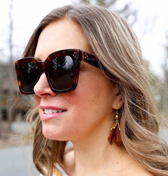 Sun Square Zonnebril - Black / Brown - Fashion Favorite van Fashion Favorite — afbeelding 3