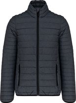 Outdoorjas 'Men's Lightweight Padded Jacket' merk Kariban Marl Donkergrijs - 4XL