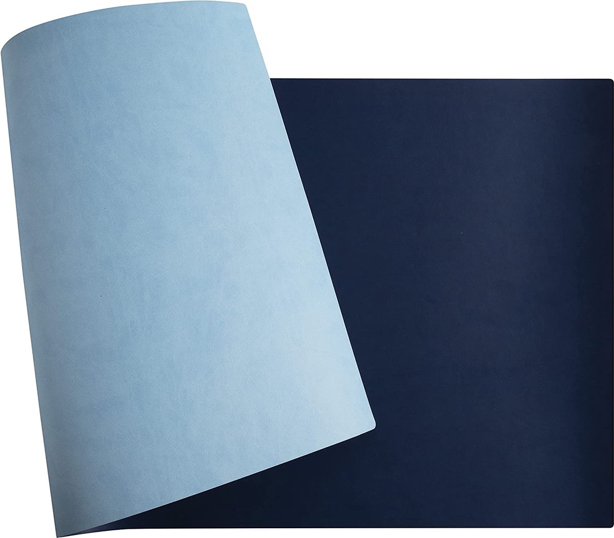 Bureaulegger - 90 x 43 cm, Dubbelzijdig, Navy-Sky - Bureaumat, Bureauonderlegger, Muismat - ACROPAQ